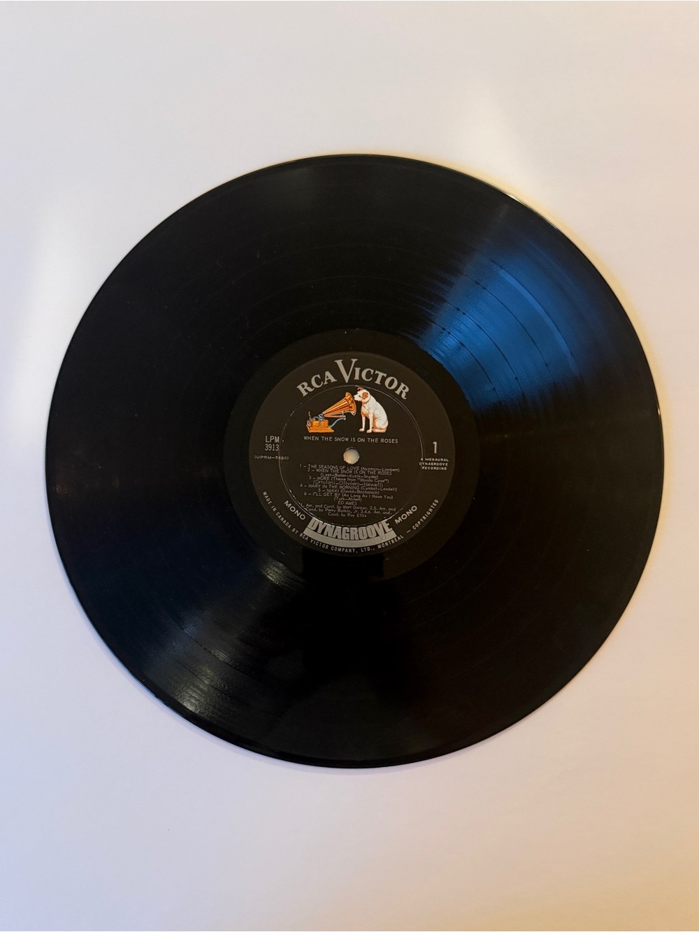 Any 3 for $50-Ed Ames- When the snow is on the Roses- vinyl record. - Picture 4 of 4